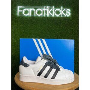 Adidas Superstar GS Girls Size 4 Y Shoes White Black Classic Sneakers NEW Q47378